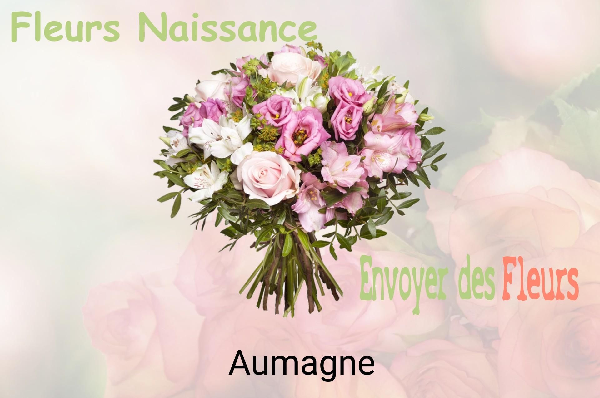 Bouquet de fleurs de naissance livré à Aumagne